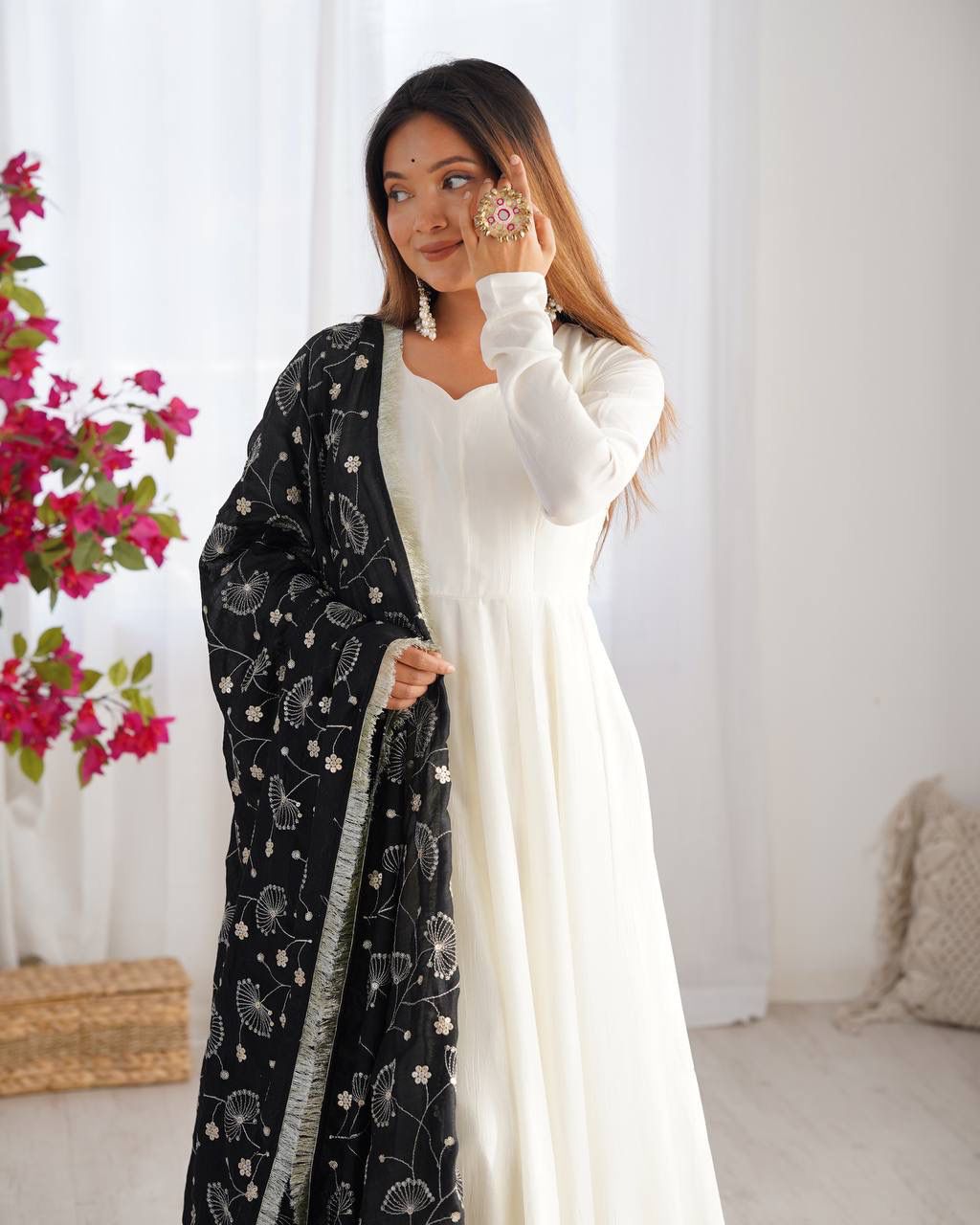 Backless Anarkali Dress