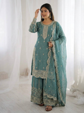Kashmiri plazo Dress 💕