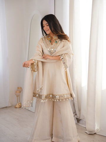 Mirror short Anarkali Dress