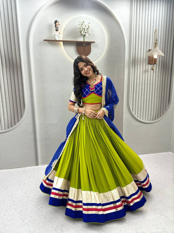 New Navratri lehnga with traditional dupata